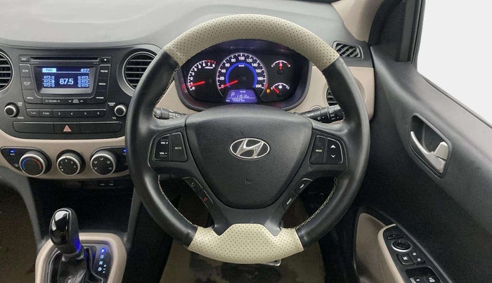 2015 Hyundai Grand i10 ASTA AT 1.2 KAPPA VTVT, Petrol, Automatic, 75,626 km, Steering Wheel Close Up