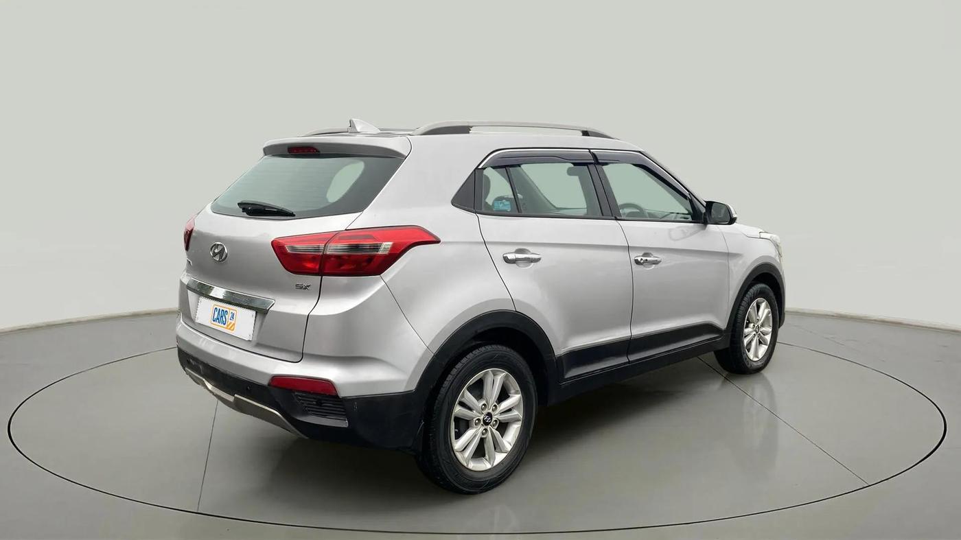 2016 Hyundai Creta SX PLUS 1.6 PETROL, Petrol, Manual, 1,17,552 km, Right Back Diagonal