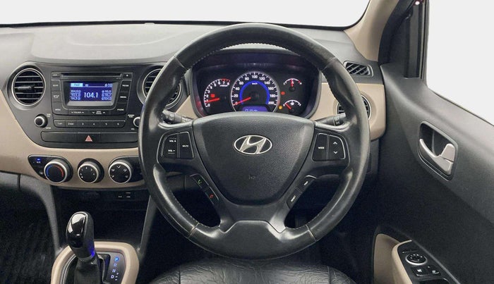 2016 Hyundai Grand i10 ASTA AT 1.2 KAPPA VTVT, Petrol, Automatic, 1,00,221 km, Steering Wheel Close Up