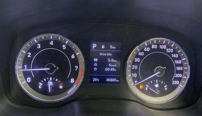 2021 Hyundai VENUE SX PLUS 1.0 TURBO DCT, Petrol, Automatic, 45,885 km, Odometer Image
