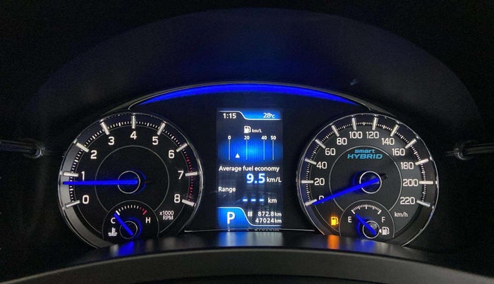 2021 Maruti Ciaz DELTA AT 1.5 SHVS PETROL, Petrol, Automatic, 47,024 km, Odometer Image