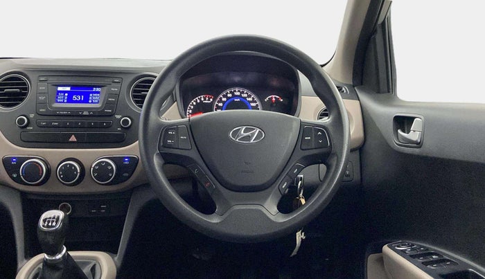 2016 Hyundai Grand i10 SPORTZ 1.2 KAPPA VTVT, CNG, Manual, 87,119 km, Steering Wheel Close Up