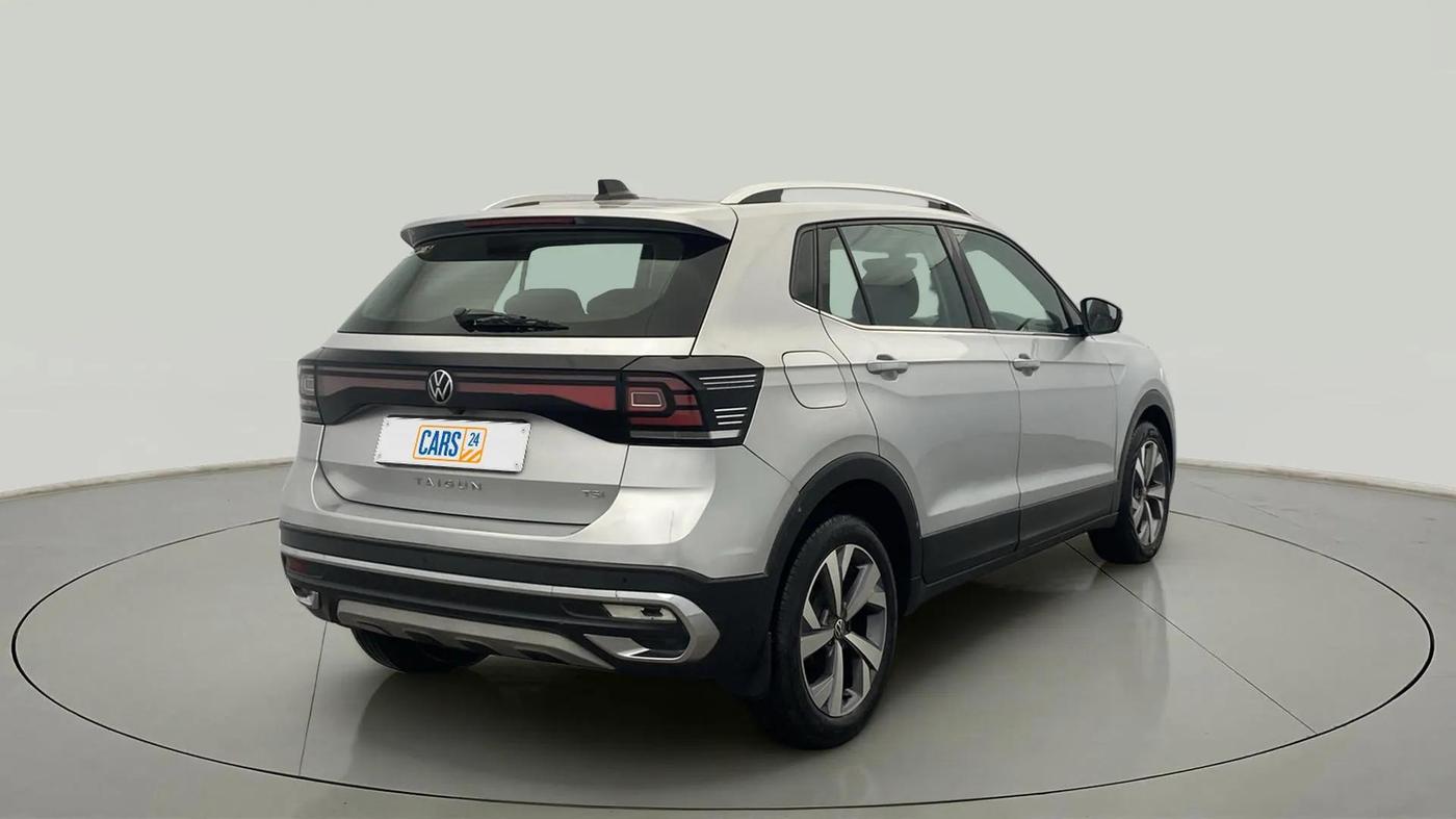 2022 Volkswagen TAIGUN TOPLINE 1.0 TSI MT, Petrol, Manual, 53,858 km, Right Back Diagonal
