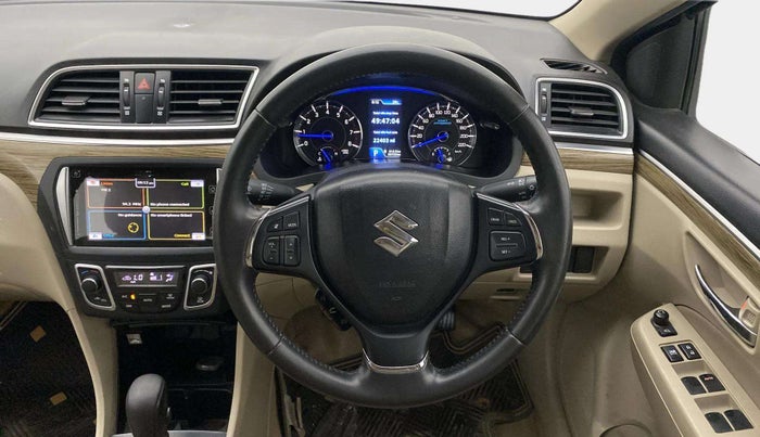 2018 Maruti Ciaz ALPHA  AT 1.5 SHVS PETROL, Petrol, Automatic, 53,722 km, Steering Wheel Close Up