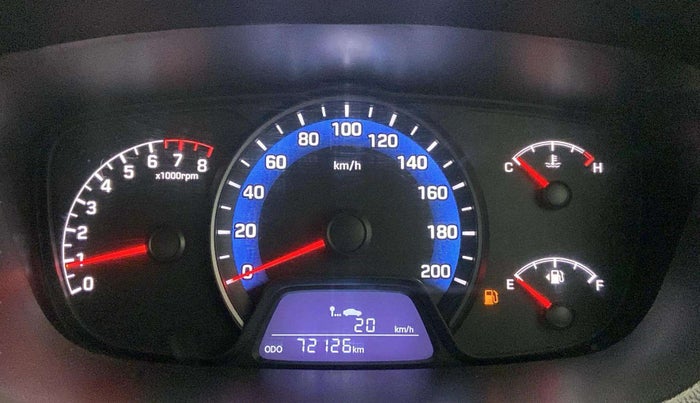2015 Hyundai Xcent SX 1.2, Petrol, Manual, 72,073 km, Odometer Image