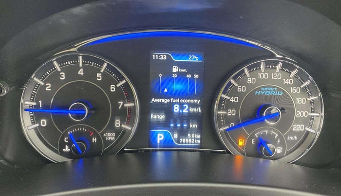 2019 Maruti Ciaz DELTA AT 1.5 SHVS PETROL, Petrol, Automatic, 76,977 km, Odometer Image