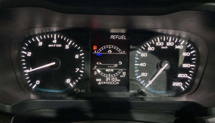2021 Tata ALTROZ XE PETROL, Petrol, Manual, 34,095 km, Odometer Image