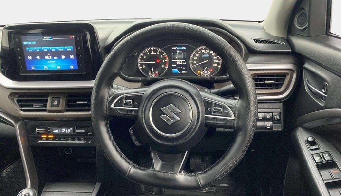 2024 Maruti BREZZA ZXI + SMART HYBRID DUAL TONE, Petrol, Manual, 9,607 km, Steering Wheel Close Up