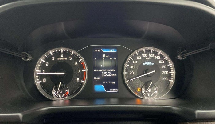 2024 Maruti BREZZA ZXI + SMART HYBRID DUAL TONE, Petrol, Manual, 9,607 km, Odometer Image