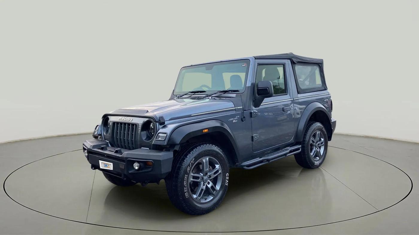 2021 Mahindra Thar LX  P 4WD AT CONVERTIBLE, Petrol, Automatic, 28,712 km, Left Front Diagonal