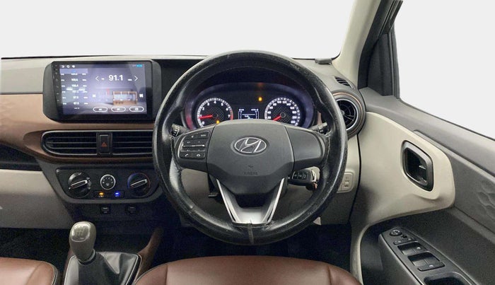 2022 Hyundai AURA S 1.2 CNG, CNG, Manual, 78,693 km, Steering Wheel Close Up