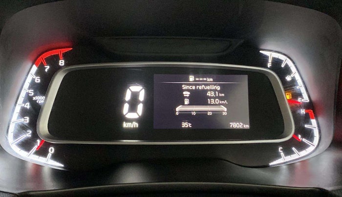 2024 KIA SONET HTE 1.2, Petrol, Manual, 7,755 km, Odometer Image