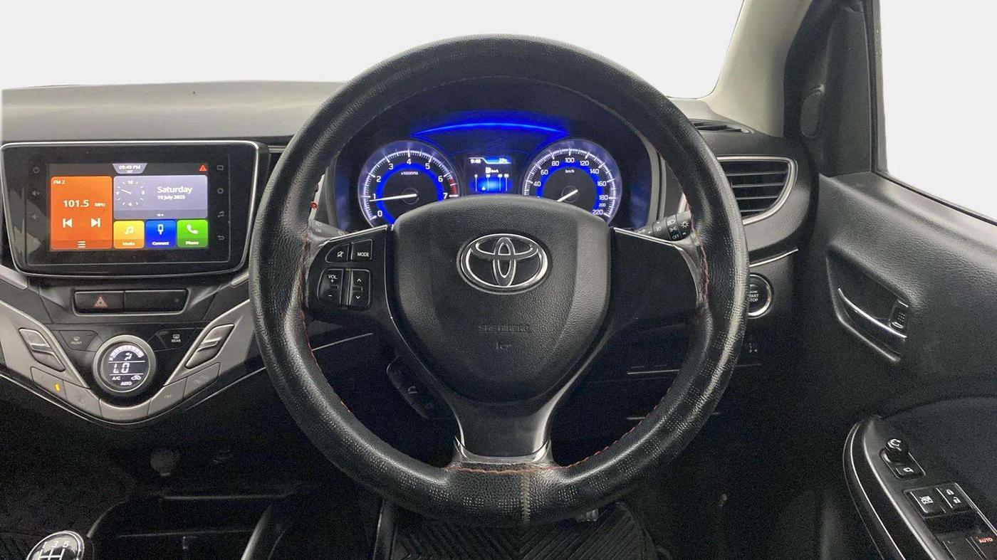 2021 Toyota Glanza G, Petrol, Manual, 71,343 km, Steering Wheel Close Up