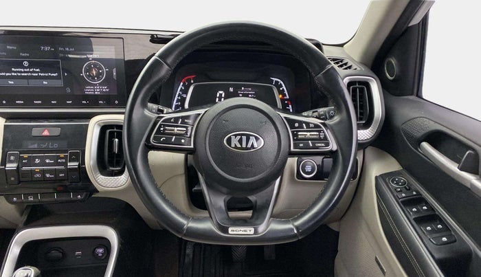 2020 KIA SONET HTX PLUS 1.0 IMT, Petrol, Manual, 81,950 km, Steering Wheel Close Up