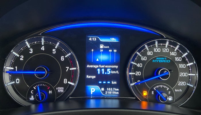 2021 Maruti Ciaz ALPHA 1.5 AT SHVS, Petrol, Automatic, 21,832 km, Odometer Image