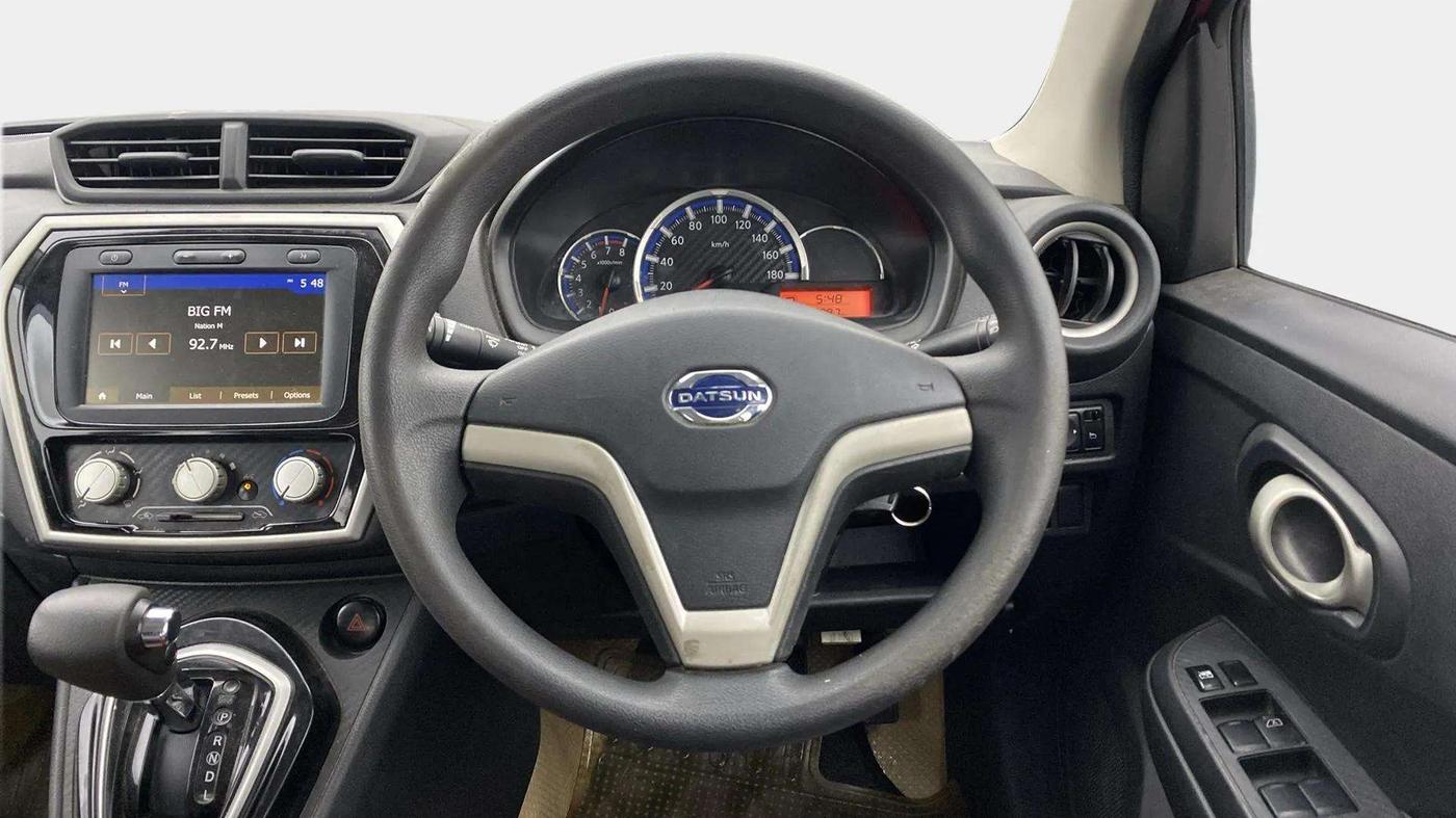 2019 Datsun Go T(O) CVT, Petrol, Automatic, 36,200 km, Steering Wheel Close Up