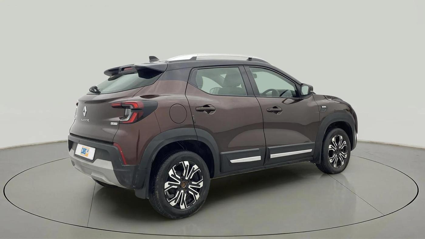 2021 Renault Kiger RXZ AMT, Petrol, Automatic, 18,838 km, Right Back Diagonal