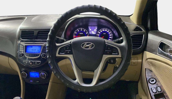 2013 Hyundai Verna FLUIDIC 1.6 VTVT EX, Petrol, Manual, 17,361 km, Steering Wheel Close Up