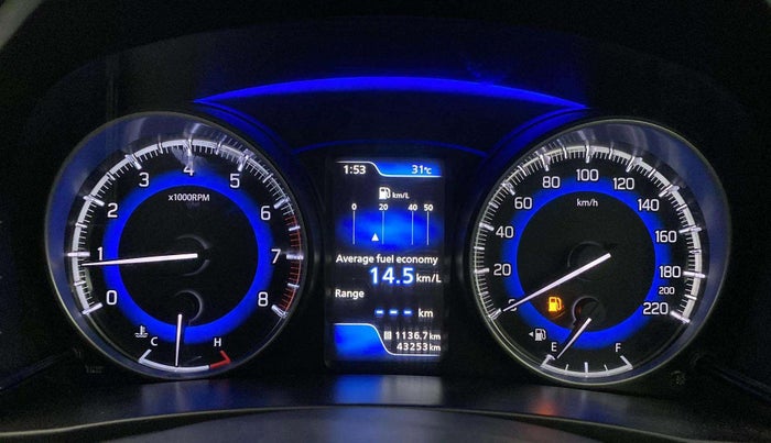 2016 Maruti Baleno ALPHA PETROL 1.2, Petrol, Manual, 43,301 km, Odometer Image