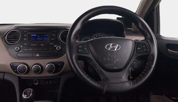 2015 Hyundai Grand i10 SPORTZ 1.2 KAPPA VTVT, Petrol, Manual, 54,782 km, Steering Wheel Close Up