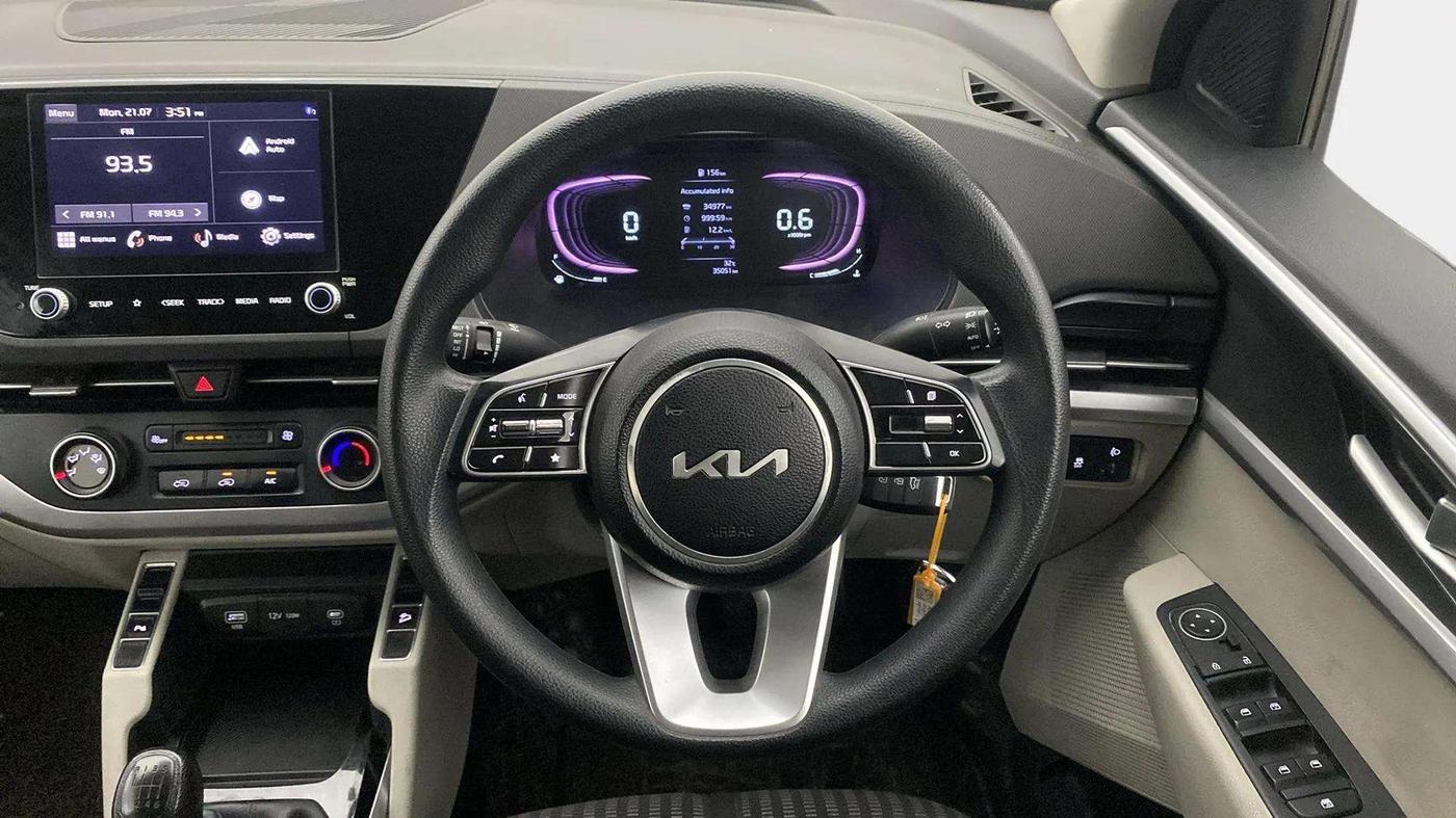 2023 KIA CARENS PRESTIGE 1.5 PETROL 7 STR, Petrol, Manual, 35,305 km, Steering Wheel Close Up