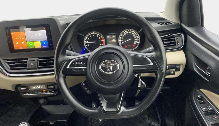 2024 Toyota Glanza S, Petrol, Manual, 3,618 km, Steering Wheel Close Up