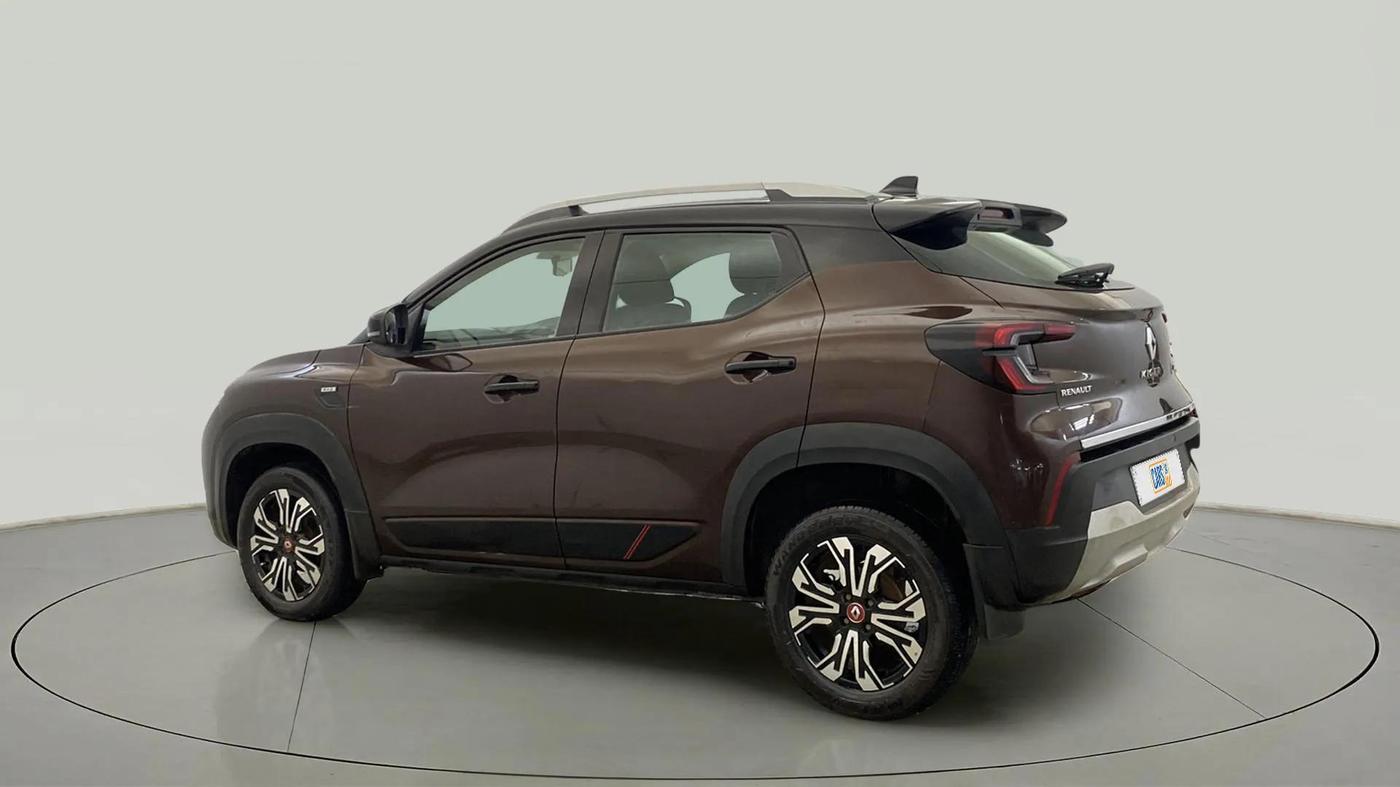 2022 Renault Kiger RXZ AMT, Petrol, Automatic, 27,358 km, Left Back Diagonal
