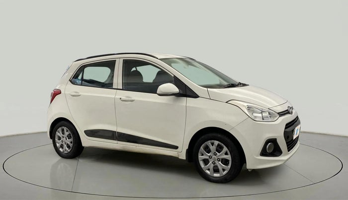 2015 Hyundai Grand i10 SPORTZ 1.2 KAPPA VTVT, CNG, Manual, 75,776 km, Right Front Diagonal