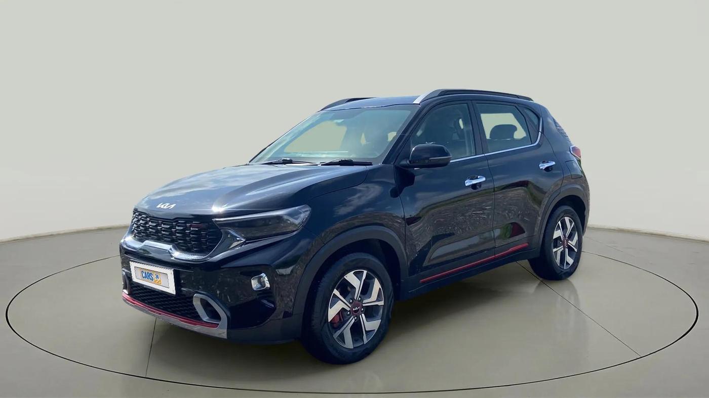 2023 KIA SONET GTX PLUS 1.0 TURBO PETROL DCT, Petrol, Automatic, 9,458 km, Left Front Diagonal
