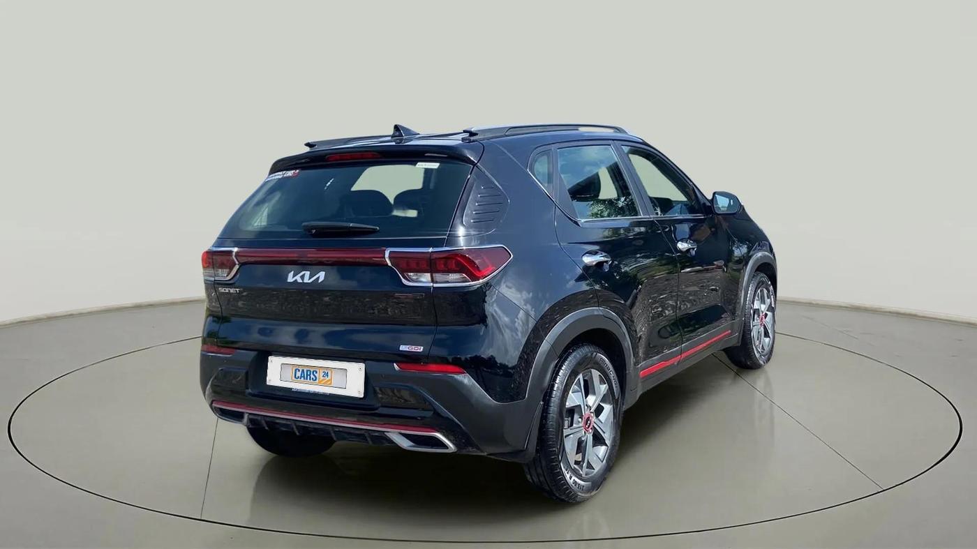 2023 KIA SONET GTX PLUS 1.0 TURBO PETROL DCT, Petrol, Automatic, 9,458 km, Right Back Diagonal
