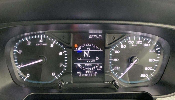 2021 Tata PUNCH ACCOMPLISHED AMT, Petrol, Automatic, 34,917 km, Odometer Image