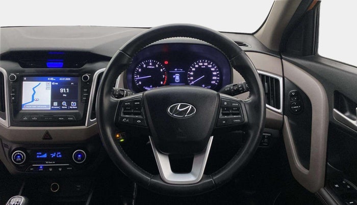 2018 Hyundai Creta SX (O) 1.6 PETROL, CNG, Manual, 43,033 km, Steering Wheel Close Up