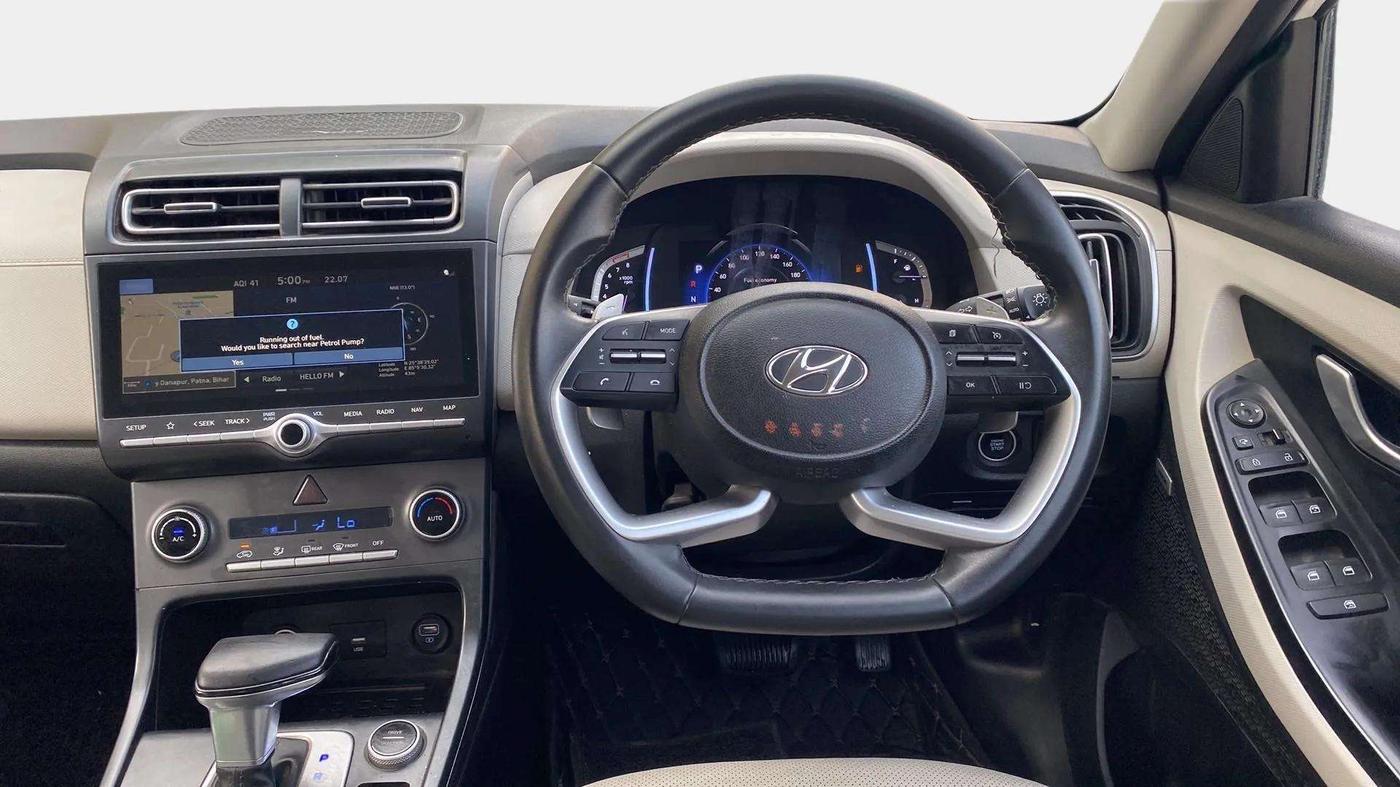 2021 Hyundai Creta SX (O) IVT 1.5 PETROL, Petrol, Automatic, 33,959 km, Steering Wheel Close Up