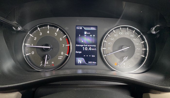 2023 Toyota Glanza G AMT, Petrol, Automatic, 34,505 km, Odometer Image