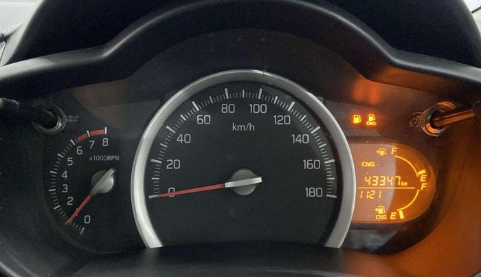 2017 Maruti Celerio VXI CNG, CNG, Manual, 43,323 km, Odometer Image