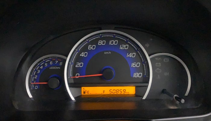 2018 Maruti Wagon R 1.0 VXI, Petrol, Manual, 50,824 km, Odometer Image