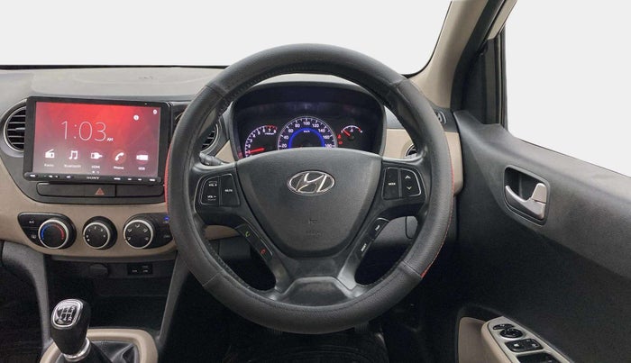 2016 Hyundai Grand i10 ASTA 1.2 KAPPA VTVT, Petrol, Manual, 1,06,965 km, Steering Wheel Close Up