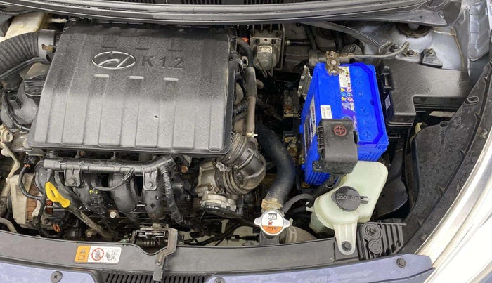2015 Hyundai Grand i10 ASTA (O) 1.2 KAPPA VTVT, Petrol, Manual, 19,463 km, Engine View - Left