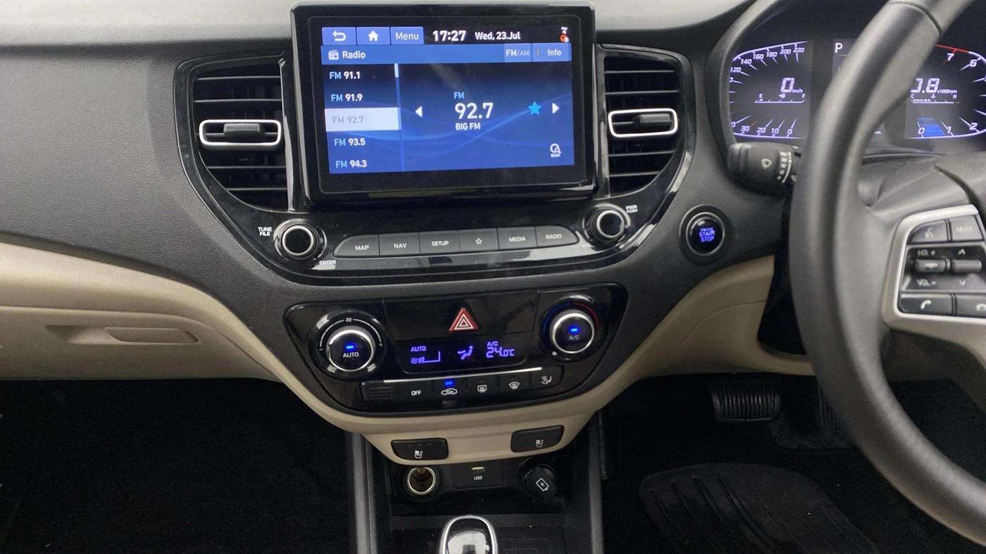 2021 Hyundai Verna SX (O) 1.5 VTVT IVT, Petrol, Automatic, 66,421 km, Air Conditioner