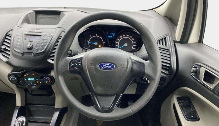 2017 Ford Ecosport TREND+ 1.5L DIESEL, Diesel, Manual, 1,29,547 km, Steering Wheel Close Up