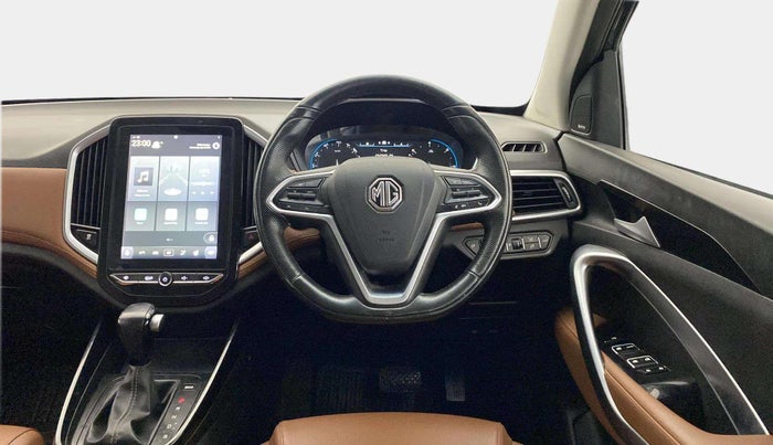 2021 MG HECTOR PLUS SHARP 1.5 PETROL TURBO CVT 6-STR, Petrol, Automatic, 79,072 km, Steering Wheel Close Up