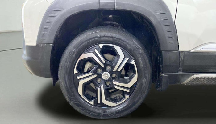 2022 Maruti BREZZA VXI AT SMART HYBRID, Petrol, Automatic, 39,756 km, Left Front Wheel