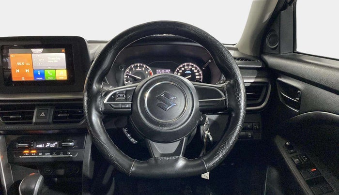 2022 Maruti BREZZA VXI AT SMART HYBRID, Petrol, Automatic, 39,756 km, Steering Wheel Close Up