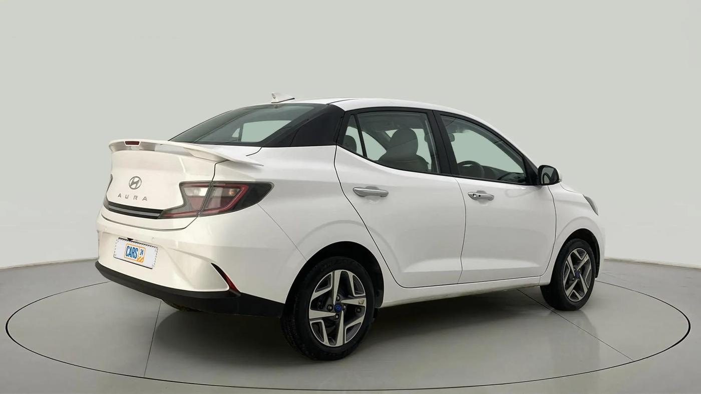2024 Hyundai AURA SX 1.2 CNG, CNG, Manual, 15,591 km, Right Back Diagonal