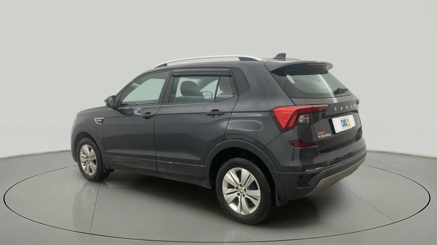 2023 Skoda KUSHAQ AMBITION 1.0L TSI MT, Petrol, Manual, 8,756 km, Left Back Diagonal
