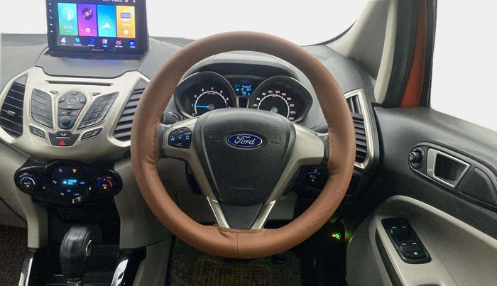 2015 Ford Ecosport TITANIUM 1.5L PETROL AT, CNG, Automatic, 84,751 km, Steering Wheel Close Up