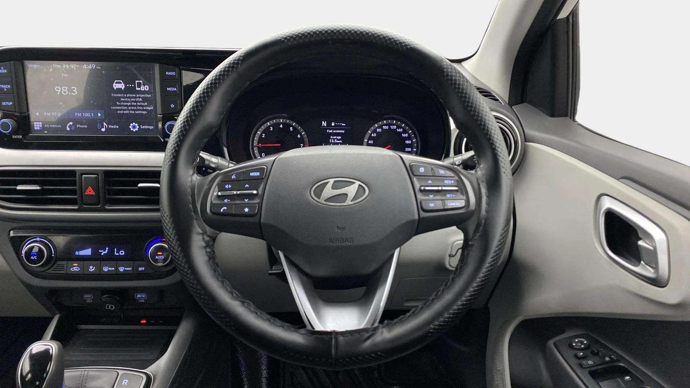 2023 Hyundai GRAND I10 NIOS ASTA AMT 1.2 KAPPA VTVT, Petrol, Automatic, 64,850 km, Steering Wheel Close Up