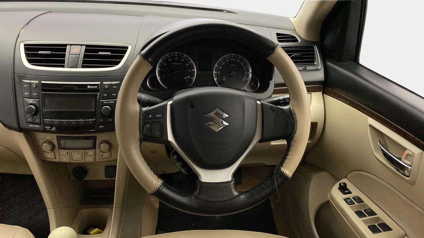 2015 Maruti Swift Dzire ZXI, Petrol, Manual, 83,575 km, Steering Wheel Close Up