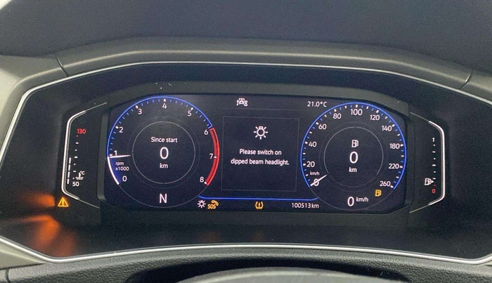 2019 Volkswagen T-ROC 1.5 TSI AT, Petrol, Automatic, 1,00,466 km, Odometer Image