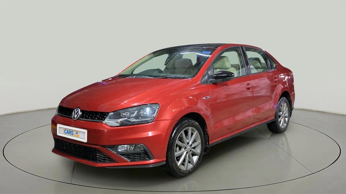 2019 Volkswagen Vento 1.2 TSI HIGHLINE PLUS AT, Petrol, Automatic, 83,259 km, Left Front Diagonal